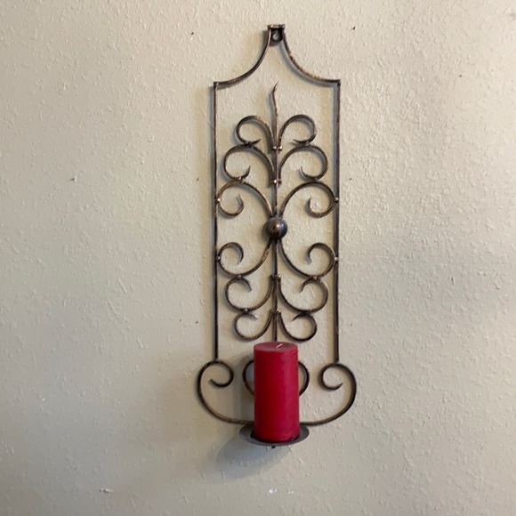 Kirklands Wall Decor Two Beautiful Wall Sconces With Candle Holders